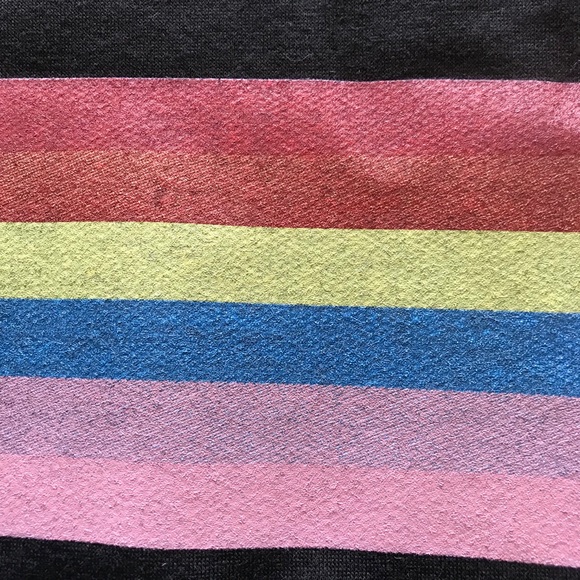 🌈 RAINBOW LOVERS Black/White/Rainbow Sweatshirt - Picture 3 of 3